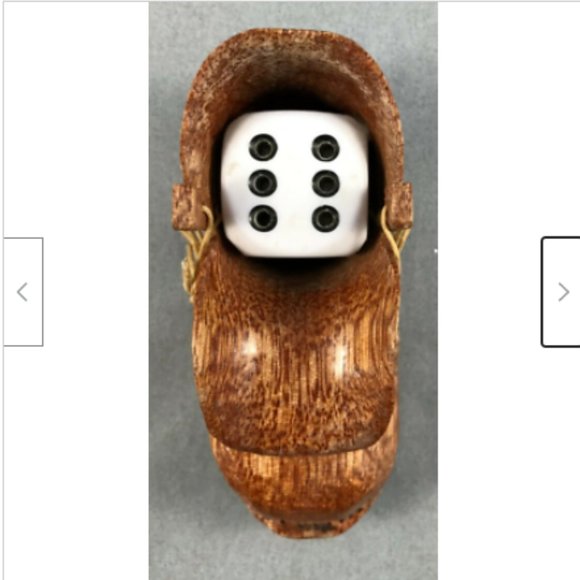 Vtg Hand Carved Wooden Shoe Boot Match Holder Western Canada Cottage Folk Art - Picture 4 of 11